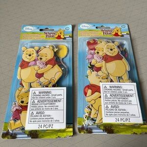 Winnie the Pooh Chipboard Embellishments - Set of 2